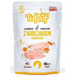 TUF TUF Vištiena su morkomis šunims 100g paketėlis