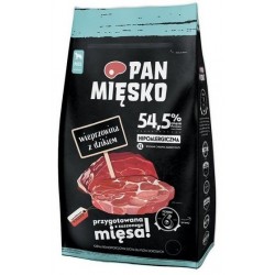 Pan Mięsko Sausas maistas šunims - kiaulienos ir šernų traškučiai XL 20kg