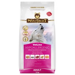 Wolfsblut Dog VetLine Hypoallergenic - arkliena ir batatai 12kg