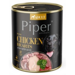 Piper Šunų vištienos širdelės ir špinatai 800g