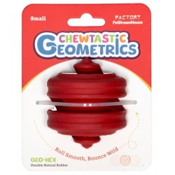 PetDreamHouse Zabawka gumowa Geo-Hex czerwona