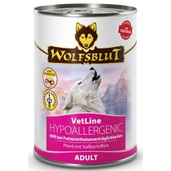 Wolfsblut Dog VetLine Hypoallergenic - arklienos ir batatų konservų dėžutė 395g