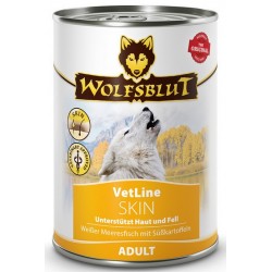 Wolfsblut Dog VetLine Skin - baltoji vandenyno žuvis ir batatai, skardinė 395g