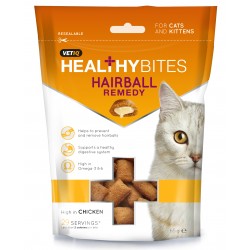 Vetiq Przysmaki dla kotów i kociąt Kule włosowe Healthy Bites Hairball Remedy For Cats & Kitten 65g