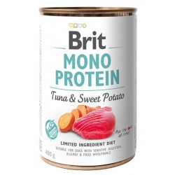 Brit "Mono Protein" tuno ir saldžiųjų bulvių konservų dėžutė 400g