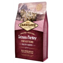 Carnilove Kačių lašiša ir kalakutiena kačiukams 2kg