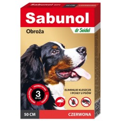 Sabunol GPI Šunų apykaklė nuo blusų raudona 50cm