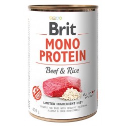 Brit "Mono Protein" jautienos ir ryžių konservų dėžutė 400g