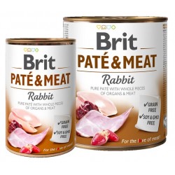 Brit Paštetas ir mėsa šunims triušiams 800g
