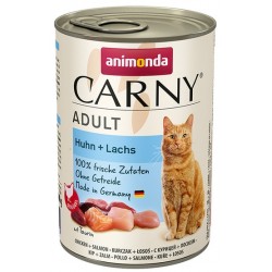 Animonda Carny Suaugusiųjų vištienos ir lašišos konservų dėžutė 400g