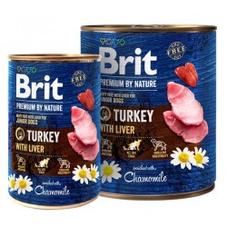 Brit "Premium By Nature" kalakutienos ir kepenų konservų dėžutė "Junior" 800g
