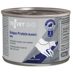 Trovet Unique Protein UPR Triušis šunims ir katėms, skardinė 200g