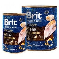 Brit "Premium By Nature" žuvies ir žuvies odos skarda 800g